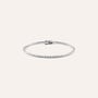 Bracciale Tennis Gentleman Argento Rodiato Cubic Zirconia