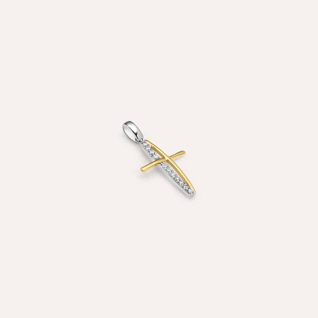 Pendente Holy Oro Bicolore Cubic Zirconia - Ciondoli Donna | Stroili