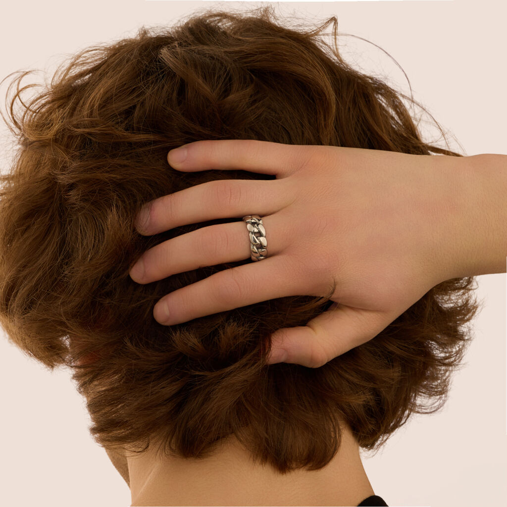 Anello Fascia Man Code Acciaio - Anelli Moderni Uomo | Stroili