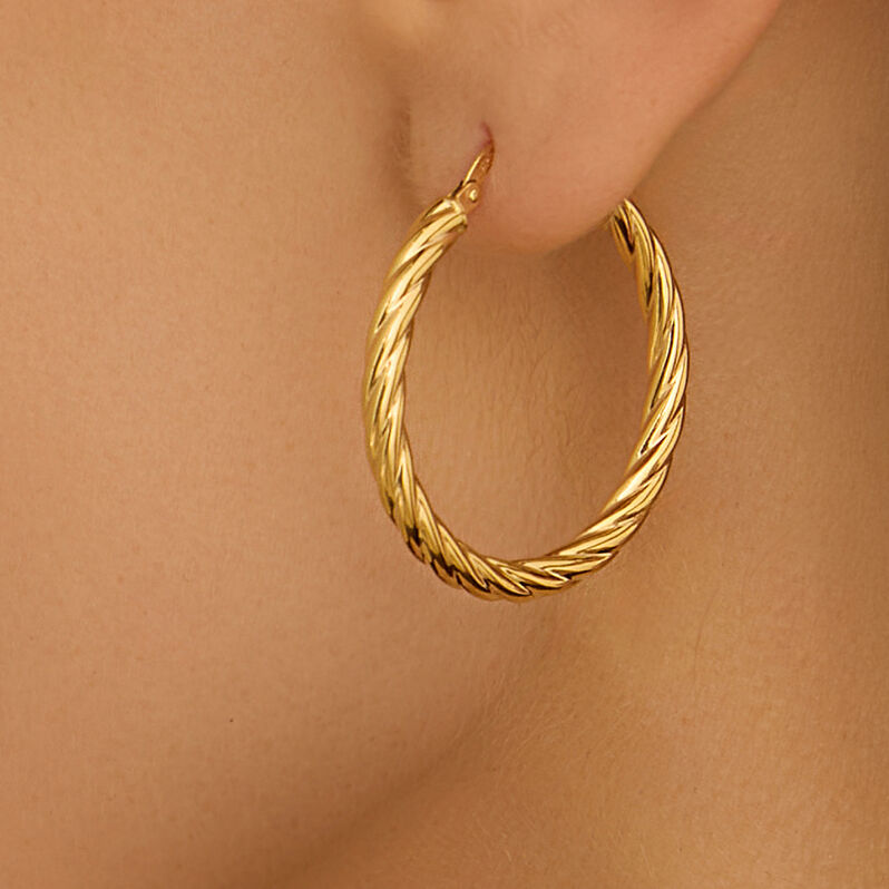 Orecchini A Cerchio Toujours Oro Giallo - Orecchini a Cerchio Donna | Stroili