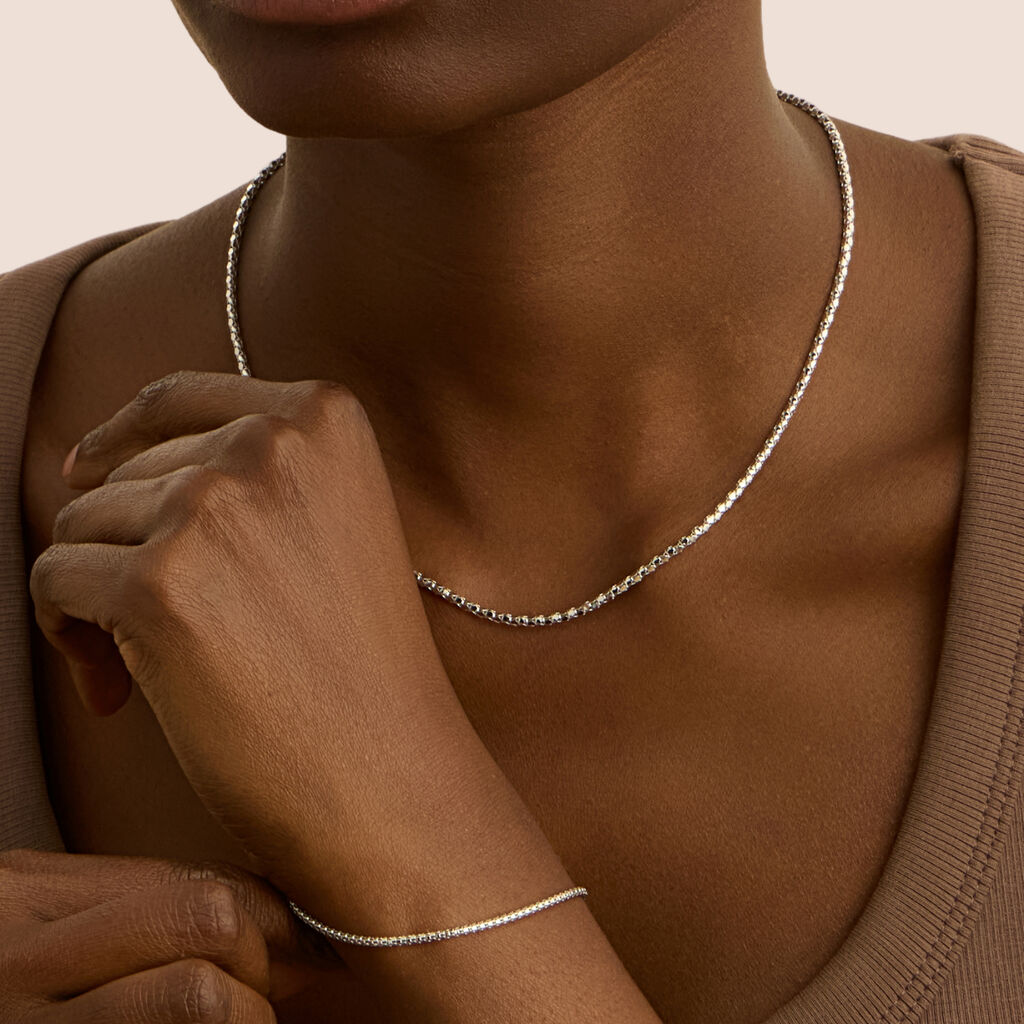 Catena Silver Collection Argento Rodiato - Collane Catena Donna | Stroili