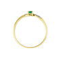 Anello Solitario Charlotte Oro Giallo Smeraldo