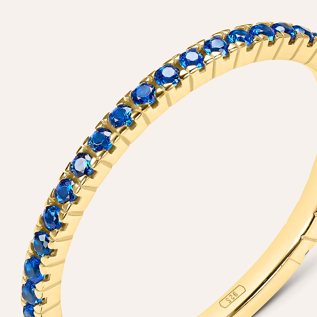 Anello Eternity Claire Oro Giallo Cubic Zirconia