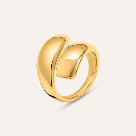 Anello Contrarie Radiance Acciaio Dorato - Anelli Moderni Donna | Stroili