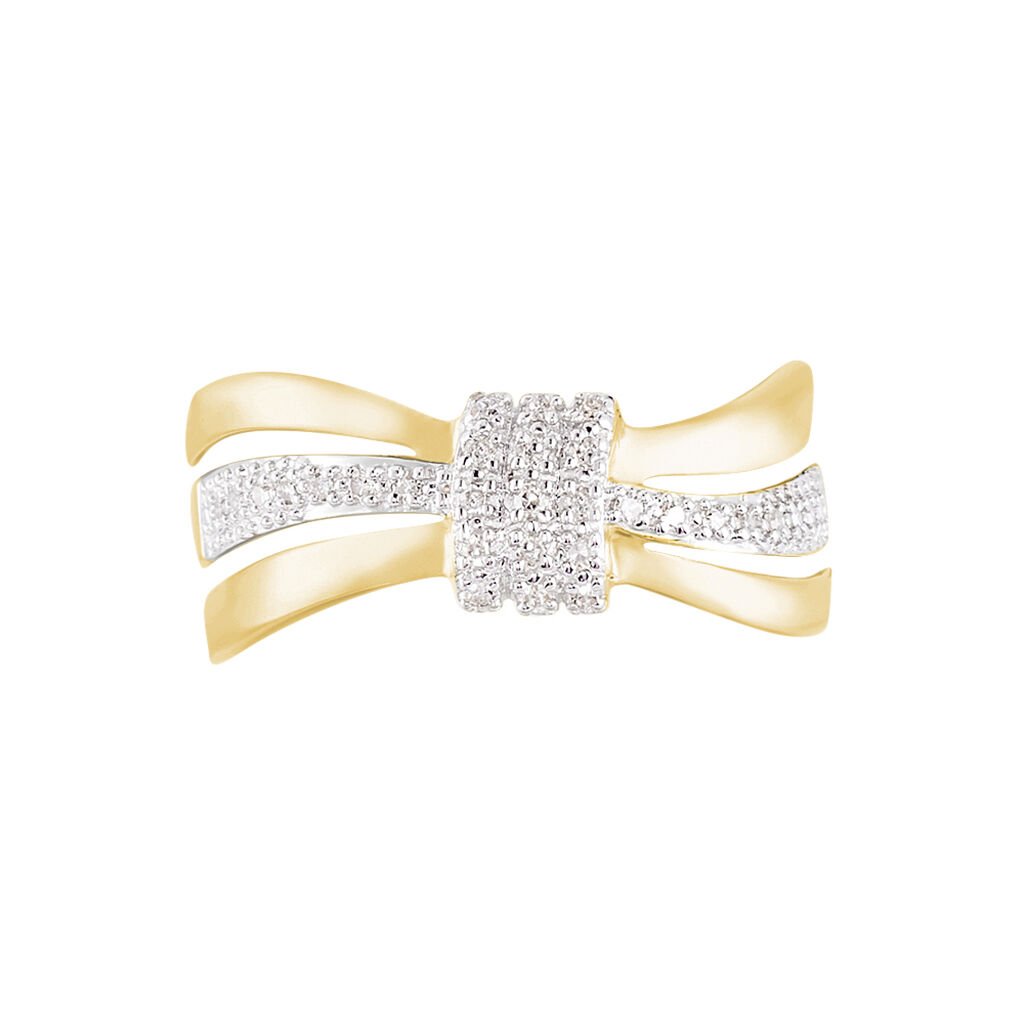 Anello Fascia Sophia Oro Giallo Diamante - Anelli con Pietre Donna | Stroili