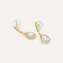 Orecchini Lobo Claire Oro Giallo Cubic Zirconia