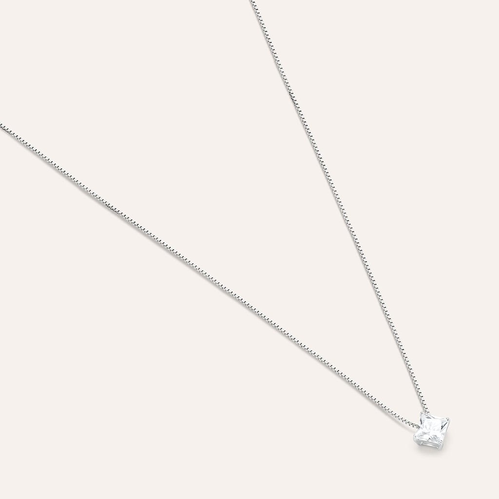 Collana Punto Luce Silver Elegance Argento Bianco Cubic Zirconia