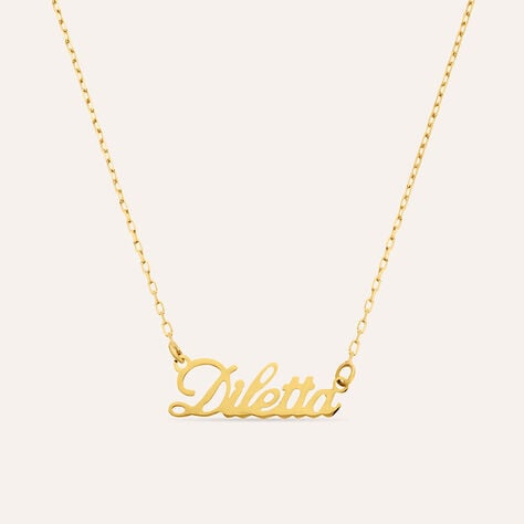Collana Diletta Gold Names Oro Giallo - Collane Unisex | Stroili
