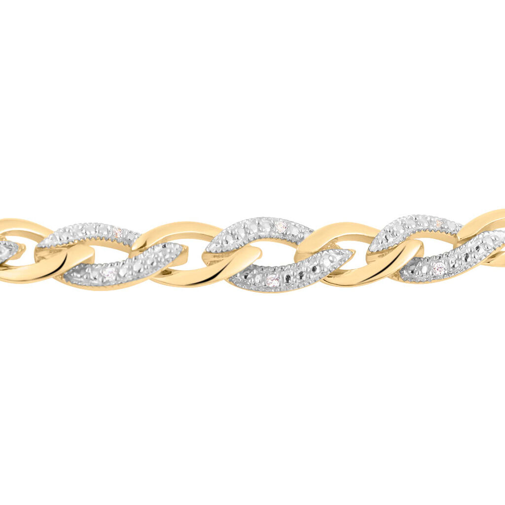 Bracciale Catena Golden Dream Placcato Oro Giallo Cubic Zirconia - Bracciali Amicizia Donna | Stroili