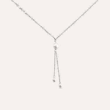 Collana Silver Pearls Argento Rodiato Perla sintetica