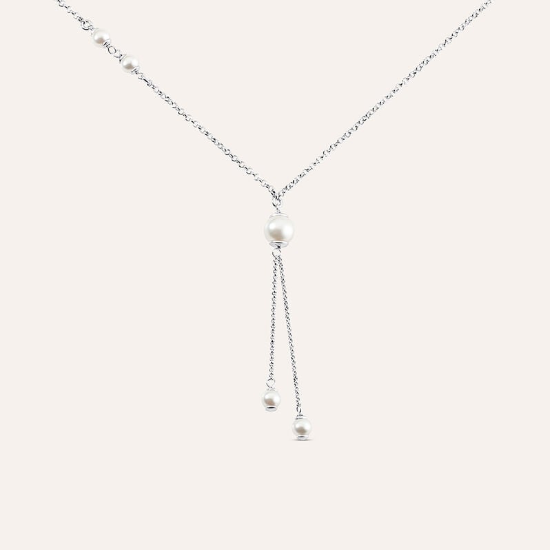 Collana Silver Pearls Argento Rodiato Perla sintentica - Collane Donna | Stroili