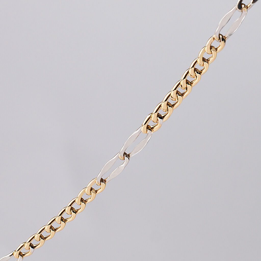 Bracciale Catena L'homme Or Oro Bicolore - Bracciali Uomo | Stroili