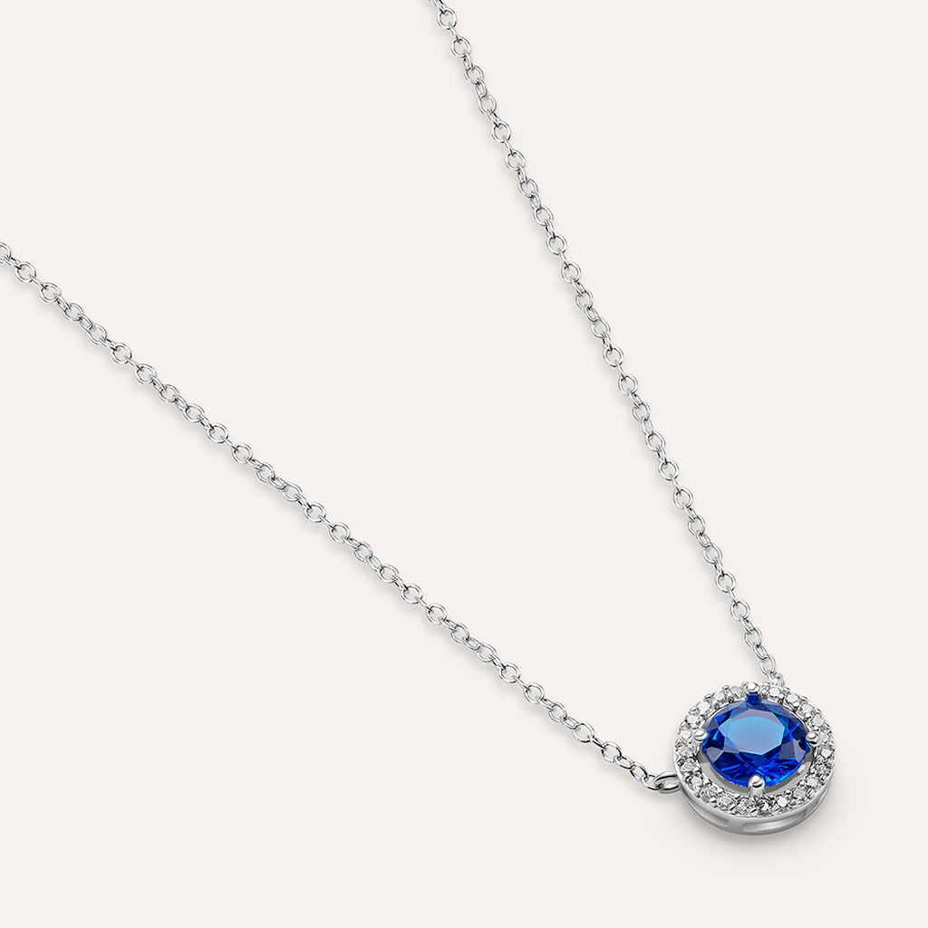 Collana Punto Luce Silver Rainbow Argento Rodiato Cubic Zirconia
