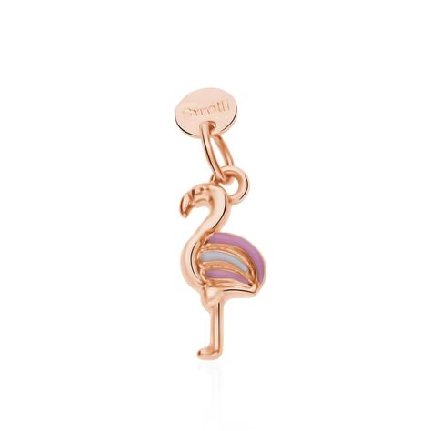 Charm fenicottero in argento rosato e smalto - Charms Donna | Stroili