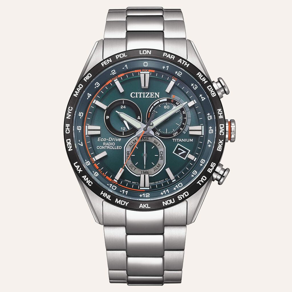 Orologio Eco Drive Citizen Radiocontrollato Cb5946-82x