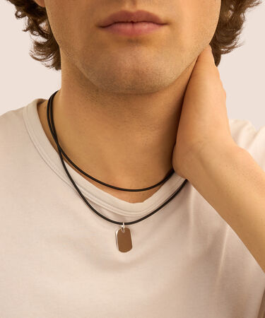 Pendente Gentleman Argento Rodiato