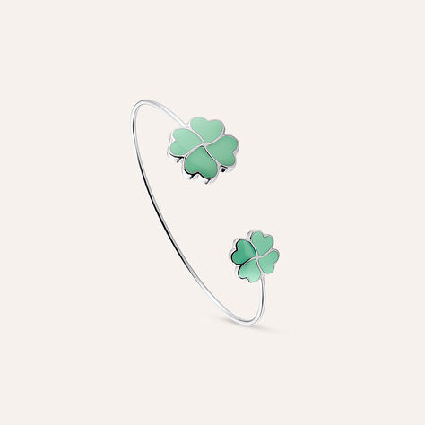 Bangle Lady Sweet Acciaio Quadrifoglio - Bracciali Donna | Stroili