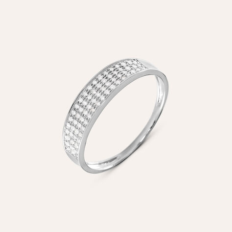 Anello Fascia Sophia Oro Bianco Diamante - Anelli con Pietre Donna | Stroili