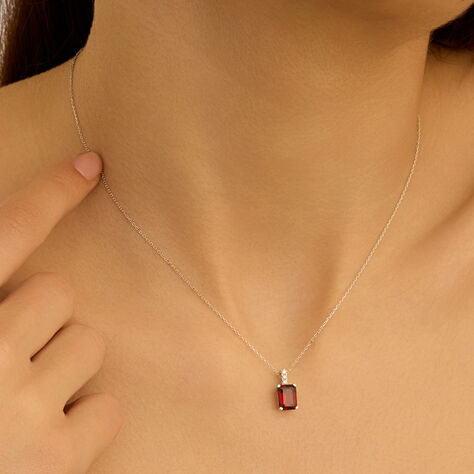 Collana Jasmine Oro Bianco Rodolite Diamante - Collane Donna | Stroili