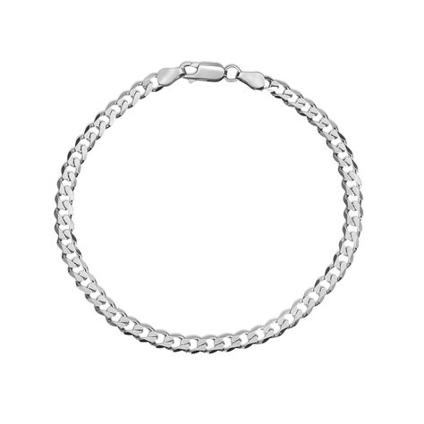 Bracciale Catena Gentleman Argento Rodiato - Bracciali Uomo | Stroili