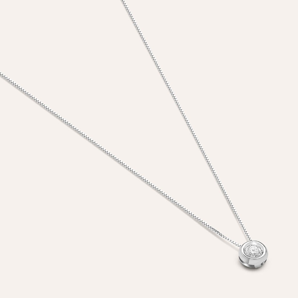 Collana Punto Luce Firmamenti Oro Bianco Diamante - Gioielli Donna | Stroili