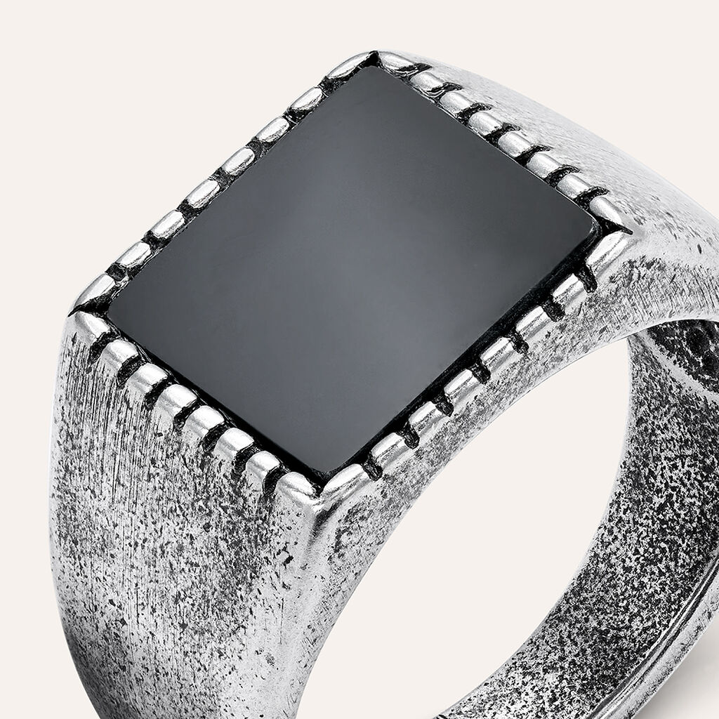 Anello Chevalier Man Code Acciaio Agata - Anelli Chevalier Uomo | Stroili