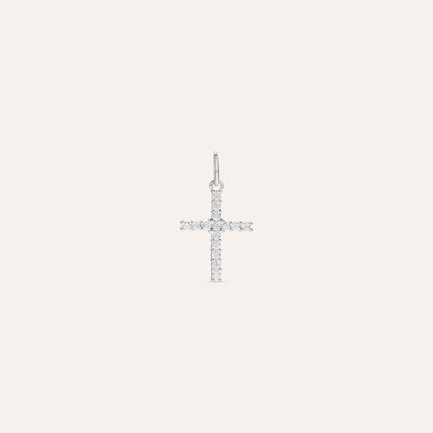 Pendente Holy Oro Bianco Cubic Zirconia - Ciondoli Donna | Stroili