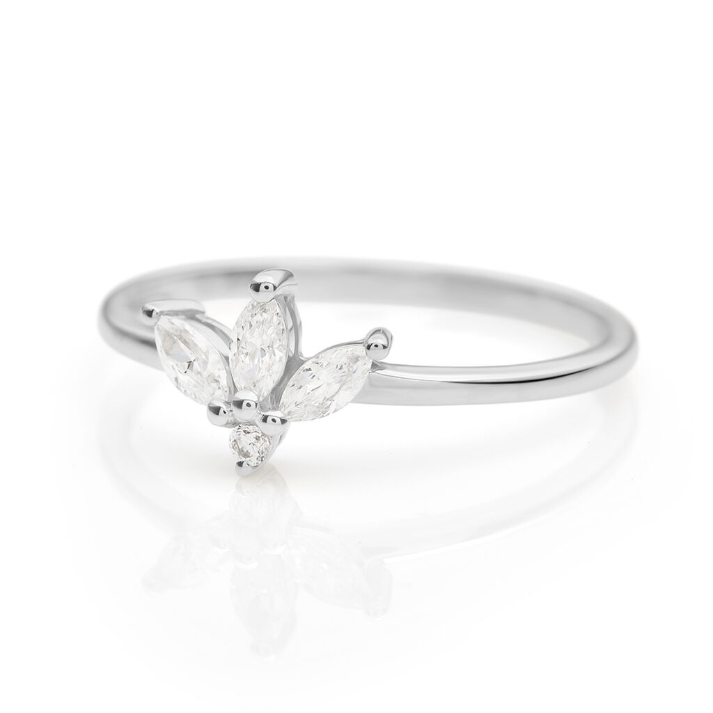Anello Fantasia Claire Oro Bianco Cubic Zirconia - Anelli con Pietre Donna | Stroili