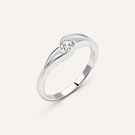 Anello Fantasia Silver Elegance Argento Rodiato Cubic Zirconia - Anelli con Pietre Donna | Stroili