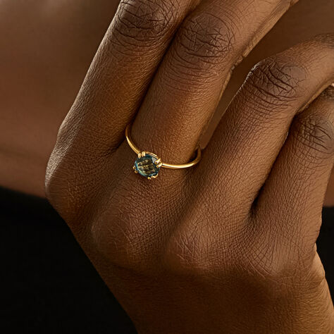 Anello Solitario Amélie Oro Giallo Topazio - Anelli con Pietre Donna | Stroili