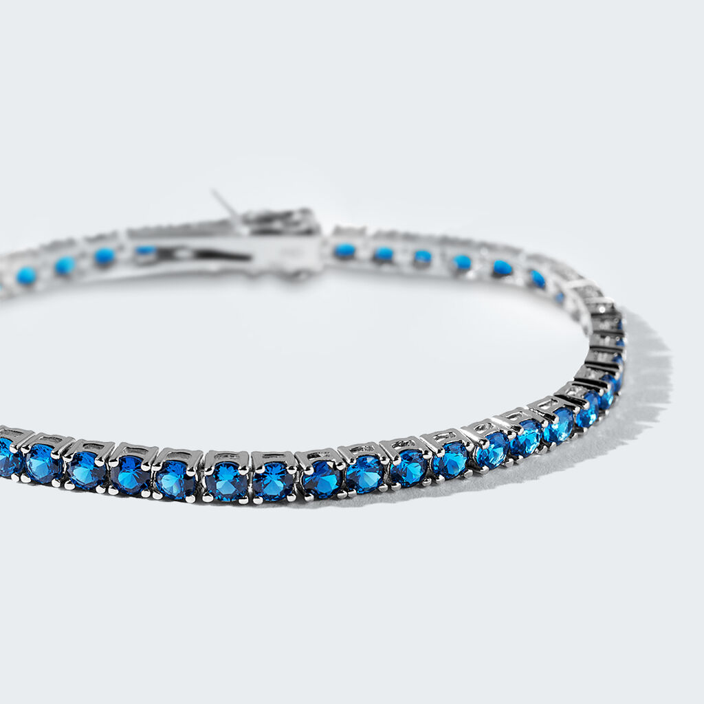 Bracciale Tennis Silver Rainbow Argento Rodiato Cubic Zirconia - Bracciali Tennis Donna | Stroili