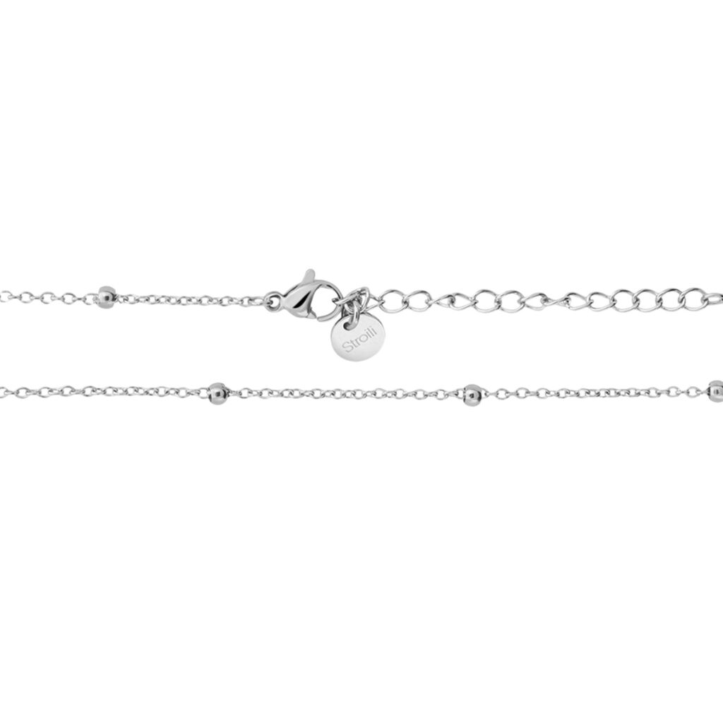 Collana Chiama Angeli Lady Code Acciaio Bicolore Bianco / Rosa - Collane Chiama Angeli Donna | Stroili
