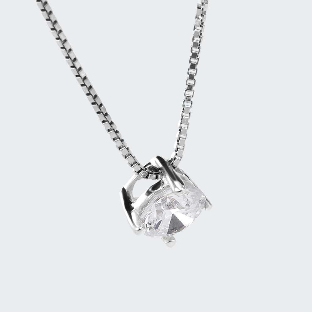 Collana Punto Luce Silver Elegance Argento Rodiato Cubic Zirconia - Collane Punto Luce Donna | Stroili