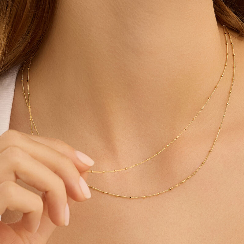 Collana Doppio Filo Silver Collection Argento Dorato - Collane Donna | Stroili