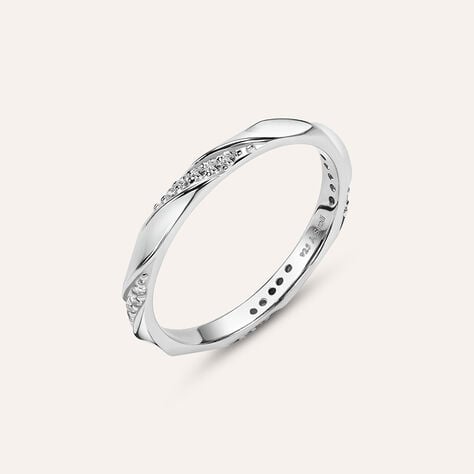 Anello Fedina Silver Collection Argento Rodiato Cubic Zirconia - Anelli con Pietre Donna | Stroili