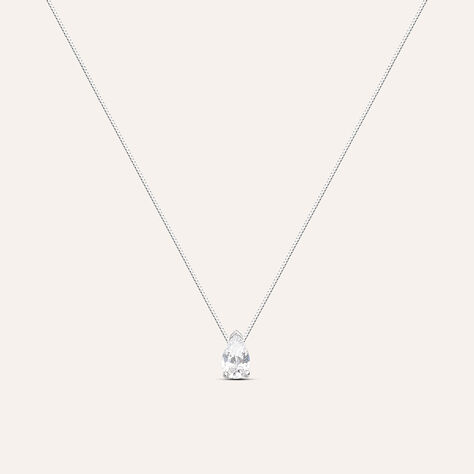 Collana Punto Luce Claire Oro Bianco Cubic Zirconia - Collane Punto Luce Donna | Stroili