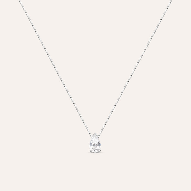 Collana Punto Luce Claire Oro Bianco Cubic Zirconia - Collane Punto Luce Donna | Stroili