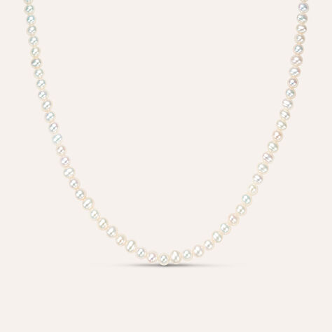 Collana Gabrielle Oro Bianco Perla D'Acqua Dolce - Collane Donna | Stroili