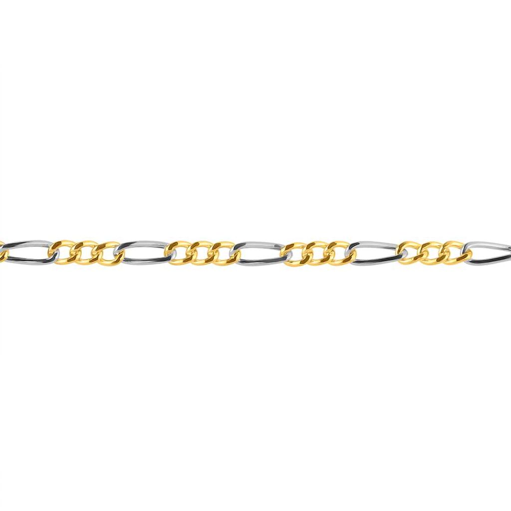 Bracciale Catena Oro Uomo Oro Bicolore - Bracciali Uomo | Stroili