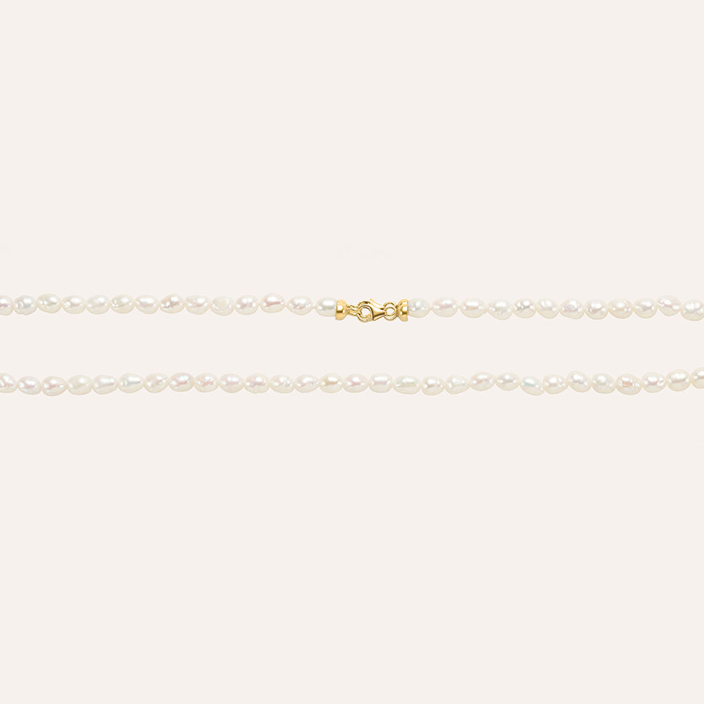 Collana Gabrielle Oro Giallo Perla D'Acqua Dolce - Collane Donna | Stroili