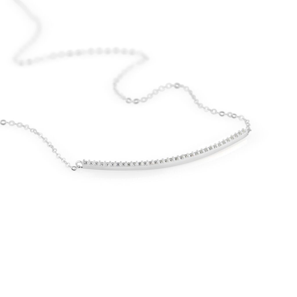 Collana Claire Oro Bianco Cubic Zirconia - Collane Donna | Stroili