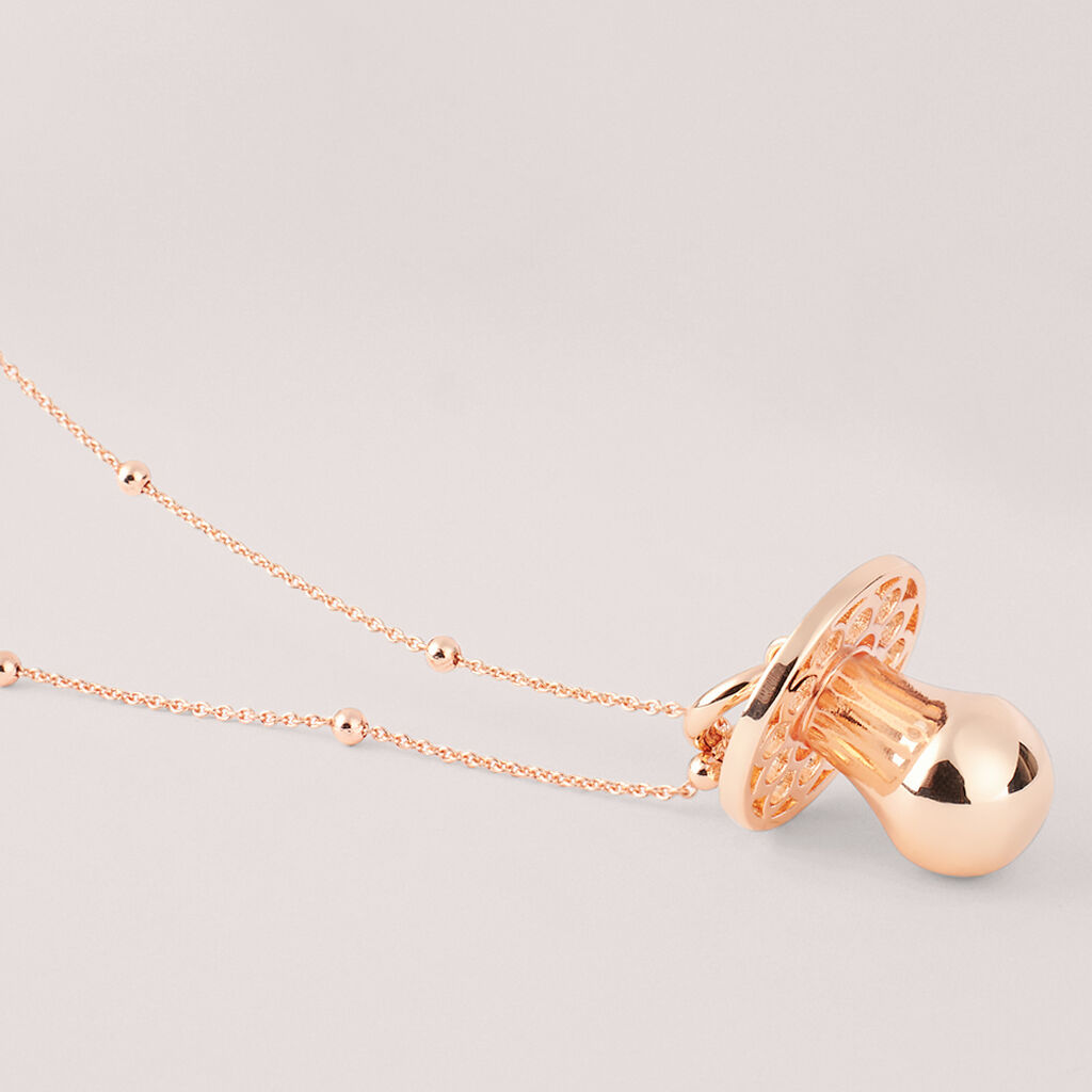 Collana Chiama Angeli Lady Code Acciaio Rosa - Collane Chiama Angeli Donna | Stroili