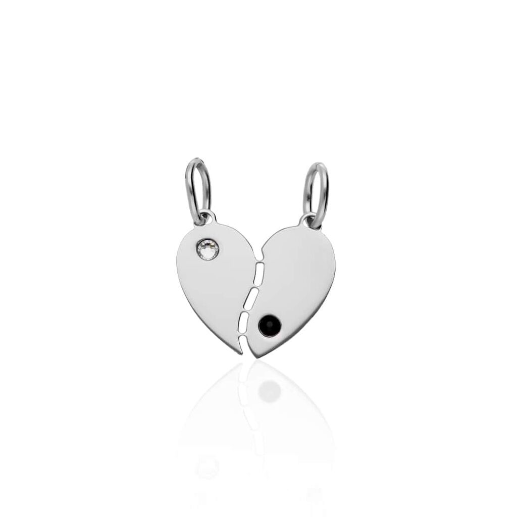 Pendente Silver Collection Argento Rodiato Cristallo