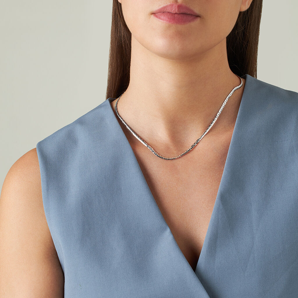 Catena Colette Oro Bianco - Collane Catena Donna | Stroili