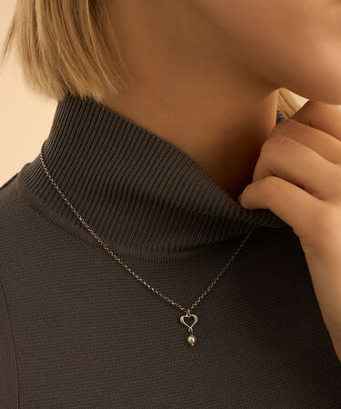 Collana Silver Pearls Argento Rodiato Perla sintetica