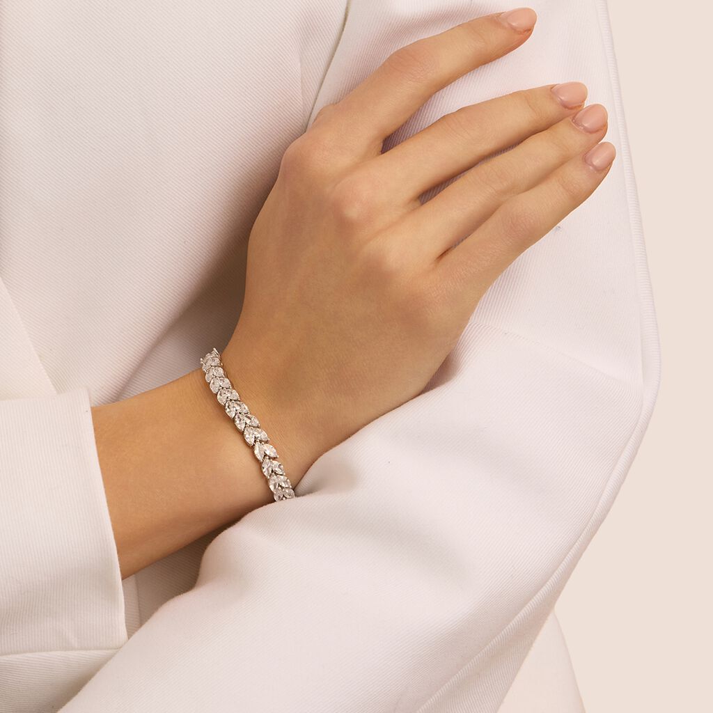 Bracciale Tennis Silver Elegance Argento Rodiato Cubic Zirconia