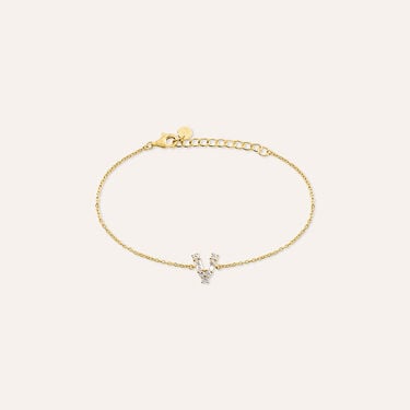 Bracciale Silver Glow Argento Dorato Cubic Zirconia