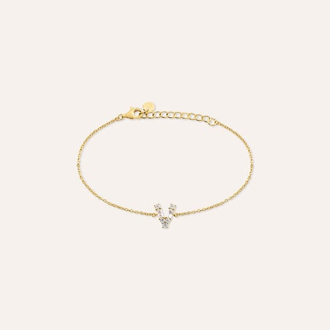 Bracciale Silver Glow Argento Dorato Cubic Zirconia - Bracciali Donna | Stroili