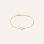 Bracciale Silver Glow Argento Dorato Cubic Zirconia