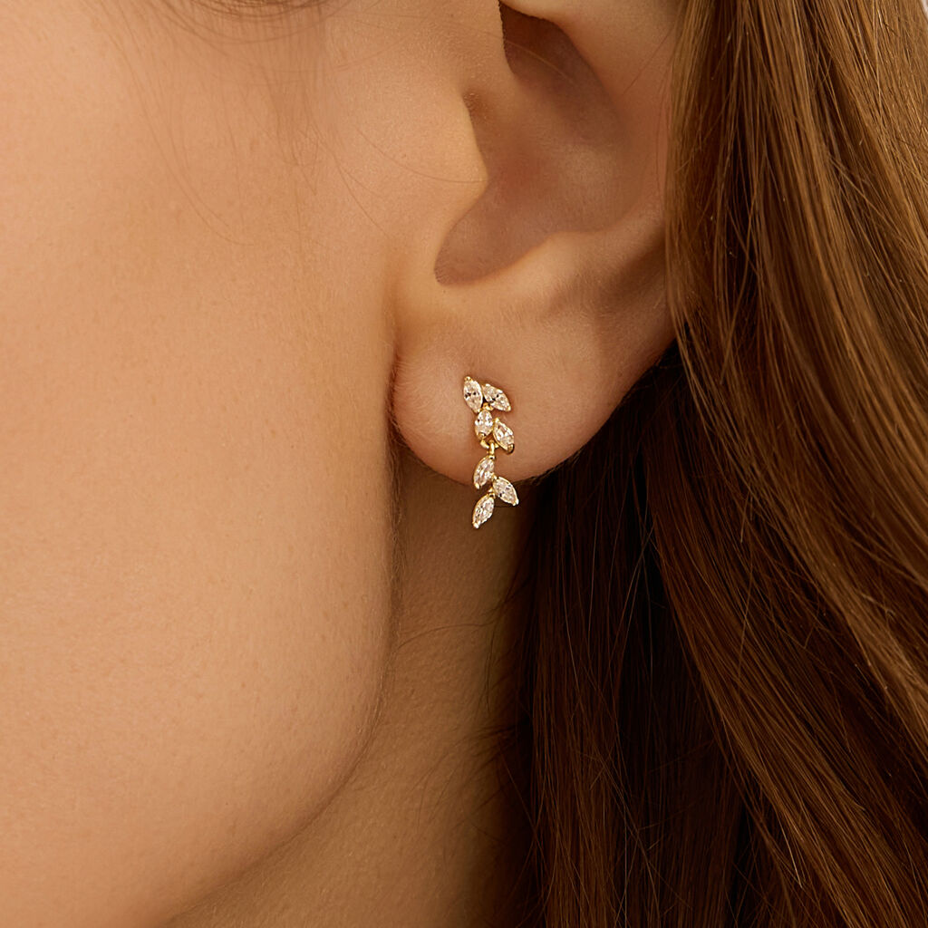 Orecchini Pendenti Claire Oro Giallo Cubic Zirconia